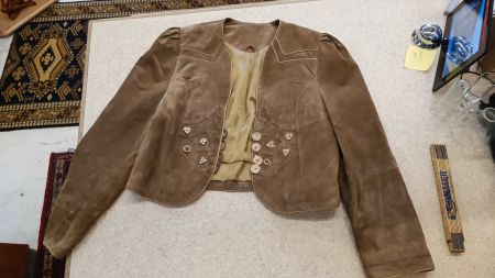 Lederjacke Kurz 40 Tracht Jäger