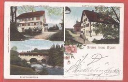 Etzel bei Einsiedeln - Gasthaus Sternen und Etzel - 1903
