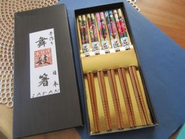 Japan "Maiko"anti-slip CHOPSTICKS set/Stäbchen/Geschenk idee