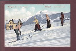 Sport - SKI - Premiers essais - 1910