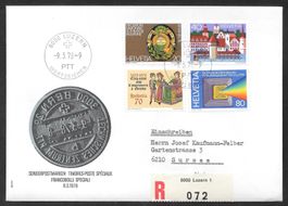 R-FDC Serie 603-606 ET Luzern 9.3.1978 seltene Markenreihenf