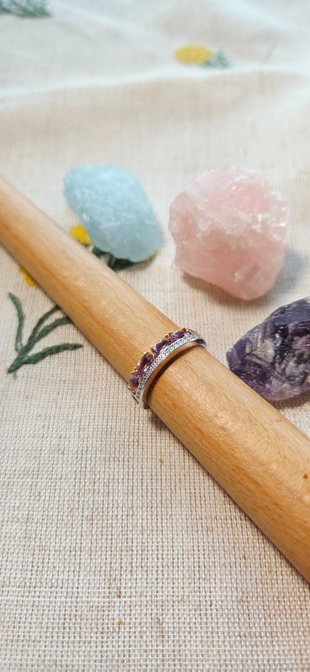 Anelli: NEW - S925 Amethyst Ring (Adjustable) – Nuovo (secondo la descrizione) da Zürich venduto da cin_wcf6 1
