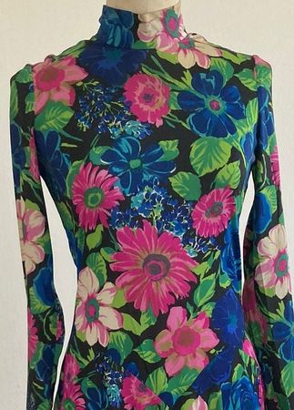 👗Magnifique élégante robe longue vintage des années ’60 👗