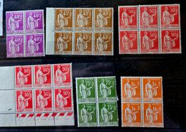FRANCE blocs de 4 anciens neufs **