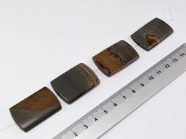 Picasso-Jaspis rechteckige Perlen 37mm 4Stk.