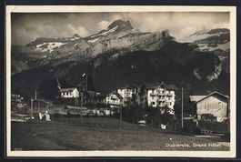 Diablerets, Teilansicht mit Grand Hotel