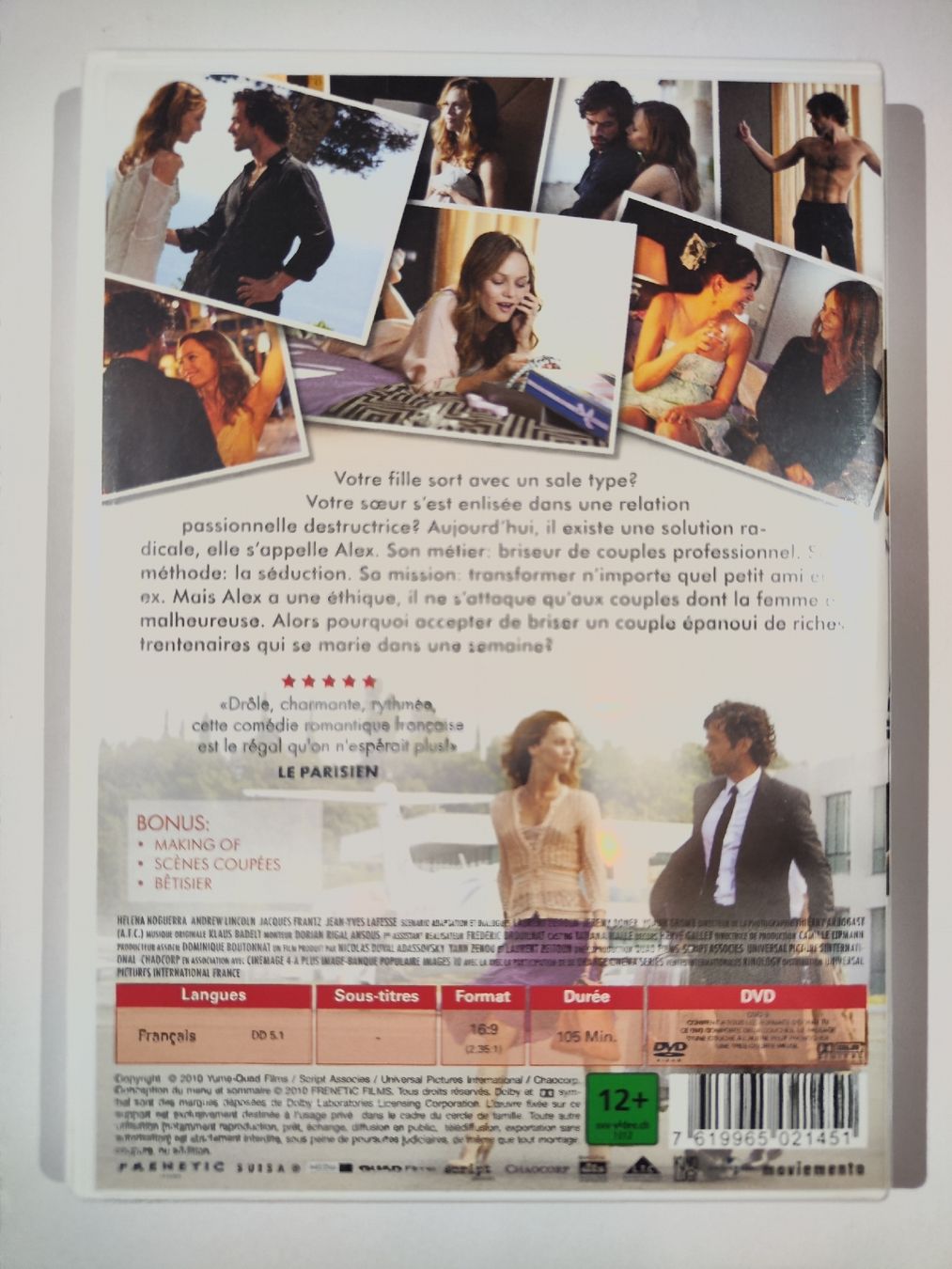 Tutti i DVDs: DVD - L'arnacoeur – Usato da Commugny venduto da Teksen 1