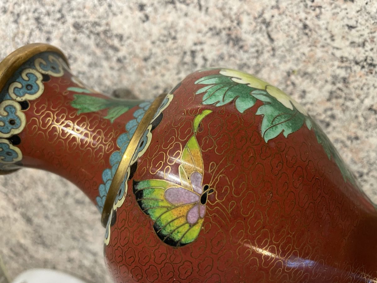 Vasi & Recipienti: Chinesische Vase aus Messing – Usato da Flawil venduto da Naphtali 2