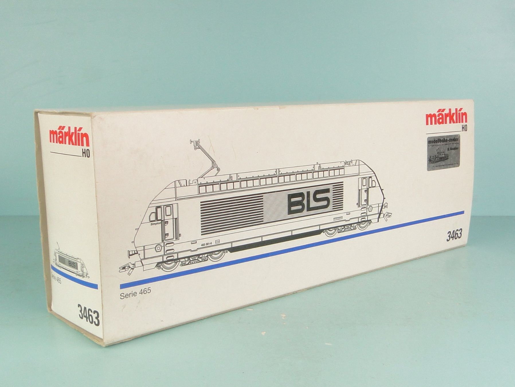 Märklin Modellini di ferrovie: Märklin leerer Karton 3463 S 465 BLS – Usato da Bülach venduto da cann11