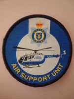 Air Support Unit Helikopter Patch, Selten!