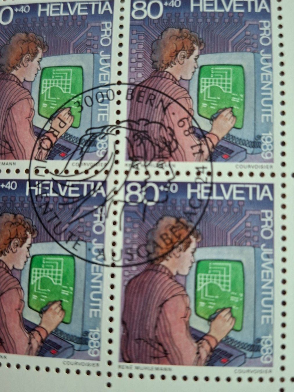 Tutti i francobolli: 4er Blocks: Pro Juventute 1989 – Nuovo (secondo la descrizione) da Hinterkappelen venduto da 1399 7