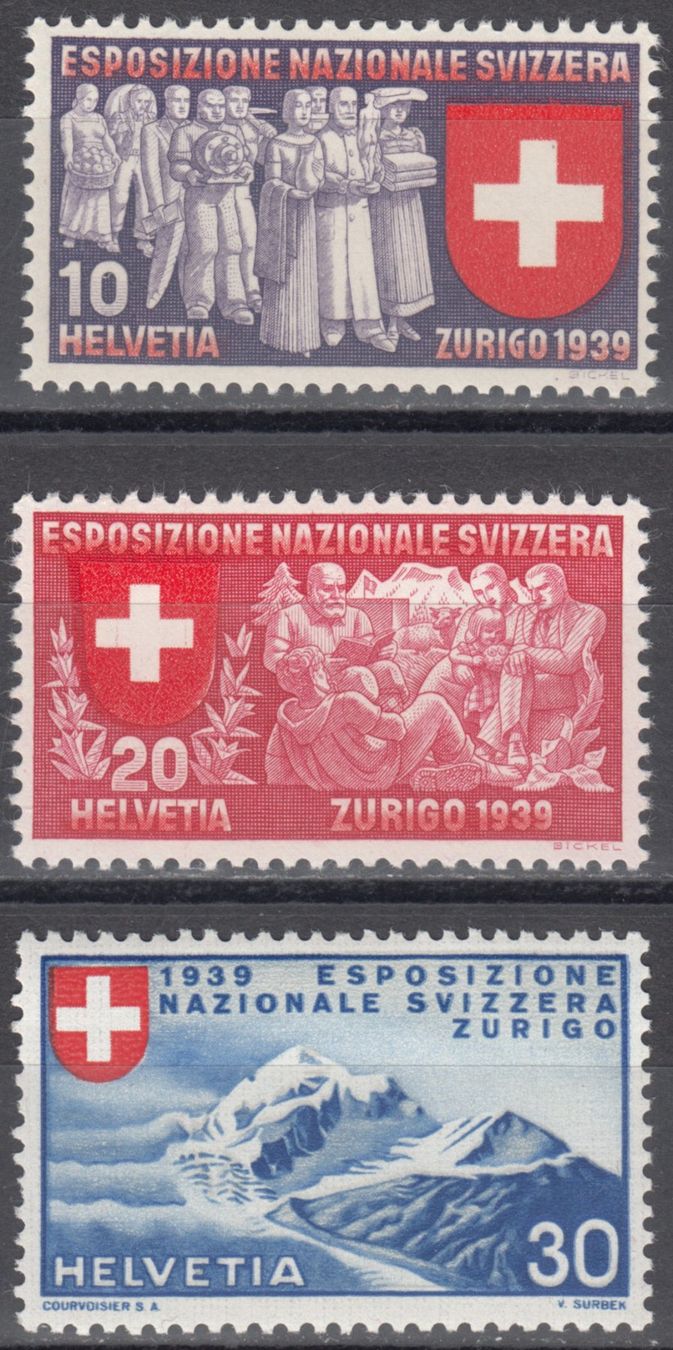 Tutti i francobolli: SBK 225 - 227 postfrisch – Usato da Bürglen TG venduto da StampGraf