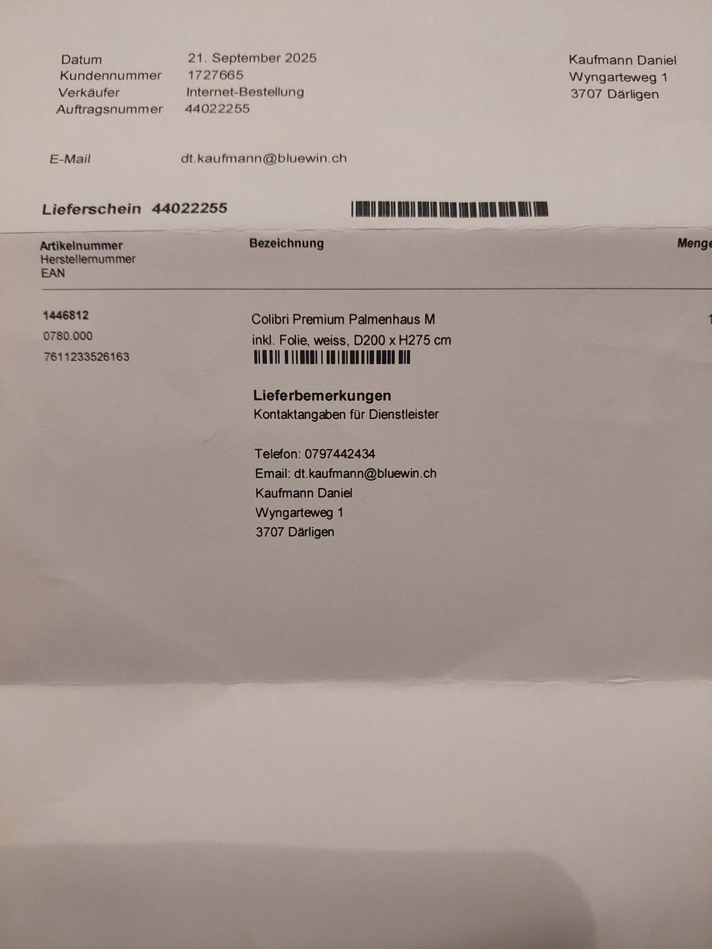 Casette da giardino & serre: Colibri Premium Palmenhaus M – Usato da Därligen venduto da daka2764 1