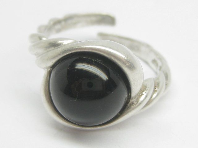 Anelli: Vintage Ring Silber 835 + MP Onyx Gr. 54 – Usato da Ermatingen venduto da Decovin 4