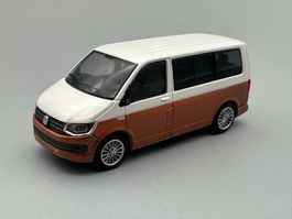 VW T6 Bus, 1:87 (HO) Candy Weiss/Copper Bronze - Neu OVP