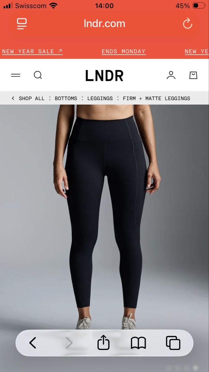 Leggings: LNDR Leggings 7/8 schwarz – Usato da Arbon venduto da gab_tkx8 2