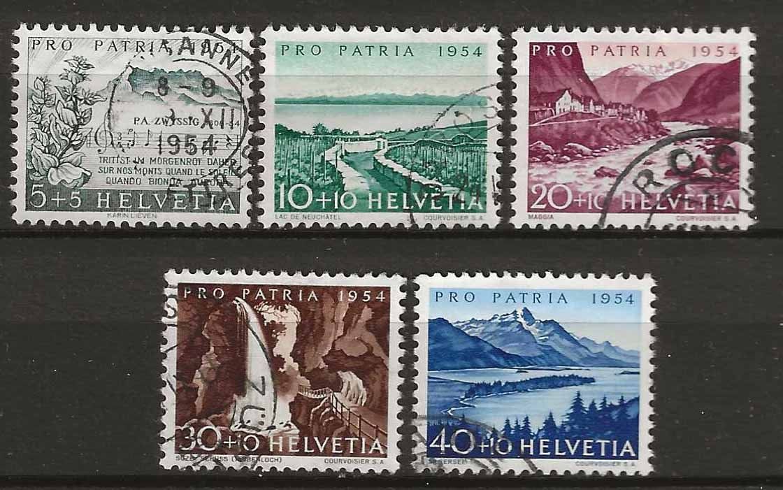 Tutti i francobolli: PP054 - Pro Patria 1954 obl. – Usato da Trélex venduto da Phil_Albert
