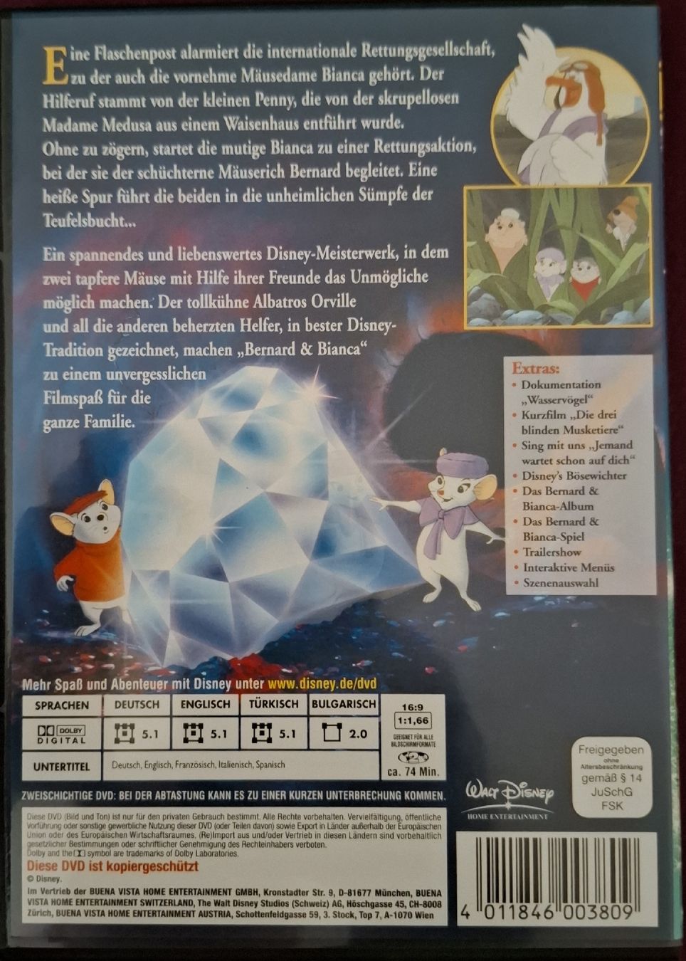 Alle DVDs: Bernard & Bianca Die Mäusepolizei DVD – Gebraucht aus Basel von mgn_ft72 1