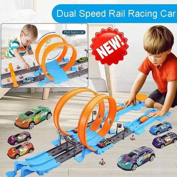 Piste: Dual Speed Rail Racing Car Toys – Nuovo e nell'imballaggio originale da Bad Ragaz venduto da ejukova 1