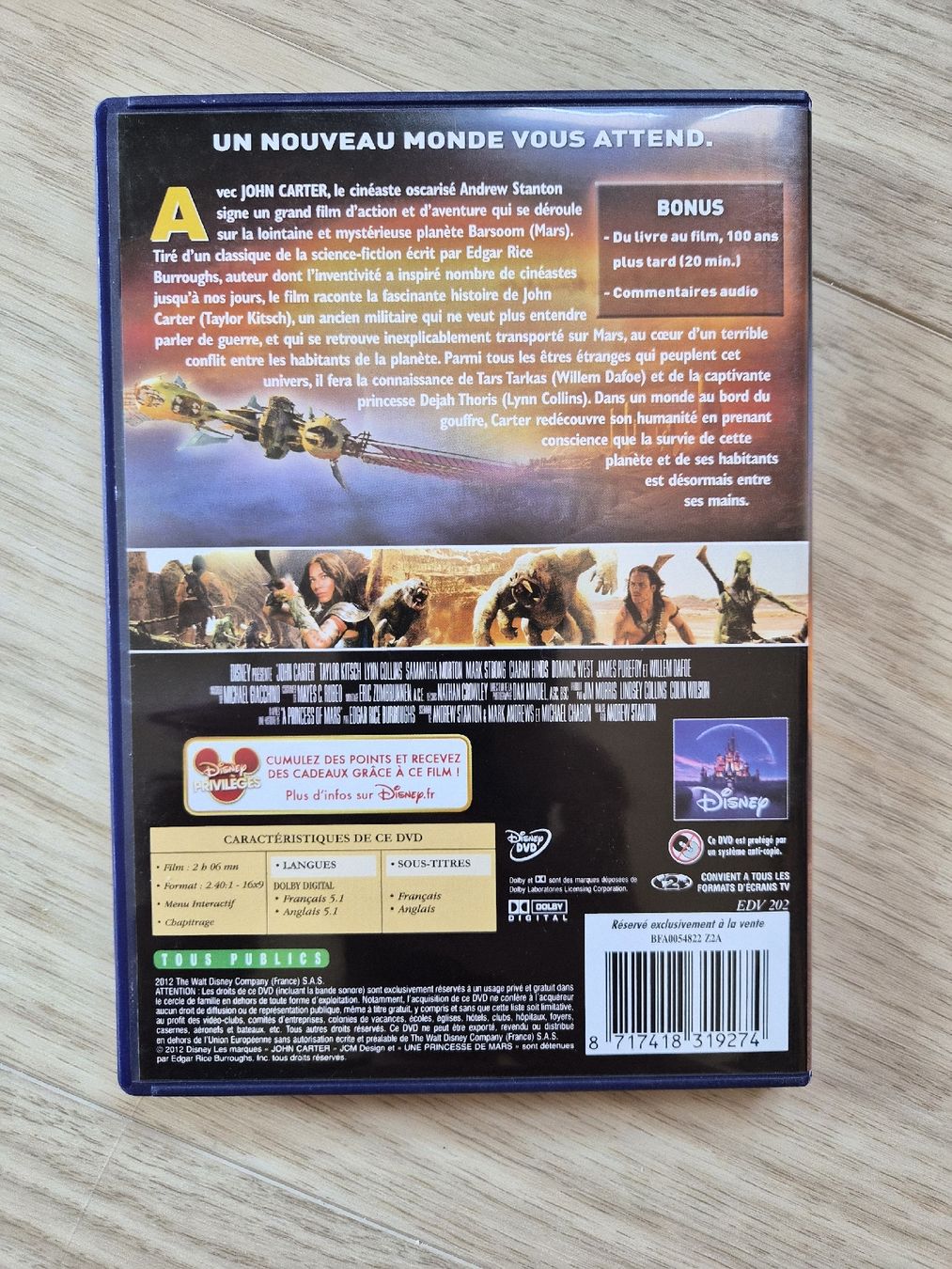 Alle DVDs: DVD John Carter, Science-fiction, Aventure – Gebraucht aus La Joux FR von car_ck96 1
