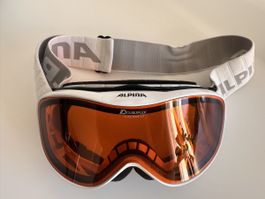 Alpina Skibrille, weiss, Grösse XS