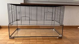 Hamsterkäfig mit Glasboden und viel Zubehör – Komplettset