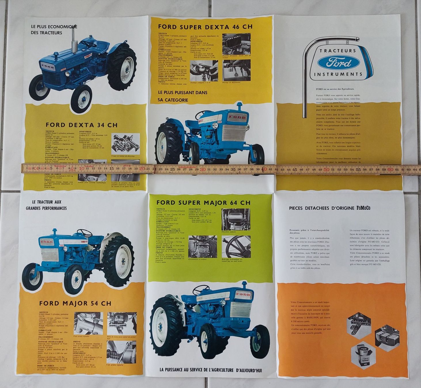 Prospekt 1966 Traktor Ford Major Tracteur Brochure (Gebraucht) in ...