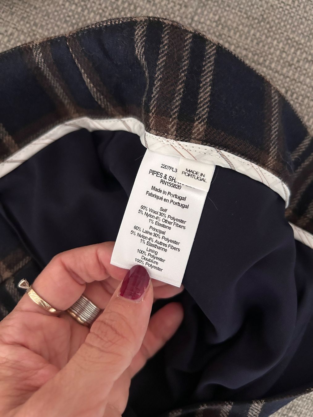 Hosen: Veronica Beard Karo Hose – Gr. 38 – Gebraucht aus Illnau von Monkky 4