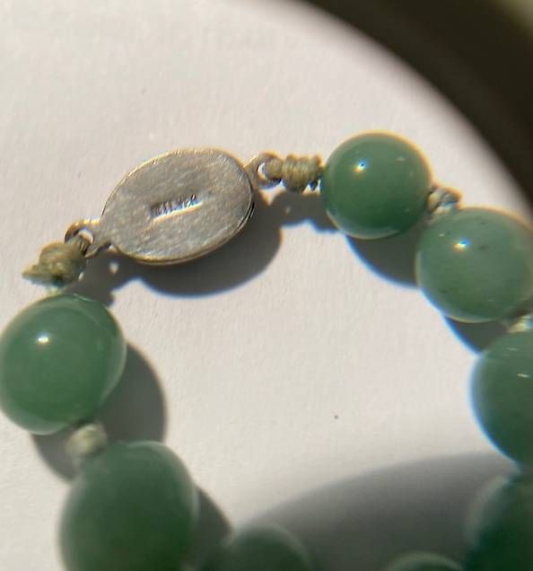 Catenine: Collana in giada con chiusura in argento – Usato da Breganzona venduto da dan_qlf5 3