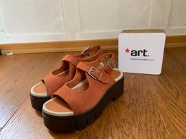 Art Leeds 2043 nobuck dark orange Gr37. Plateau