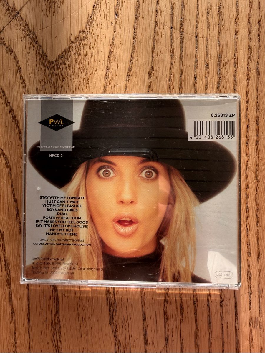 CD: Mandy Smith: MANDY Debut CD (1988) – Usato da Hünenberg venduto da Paddels 1