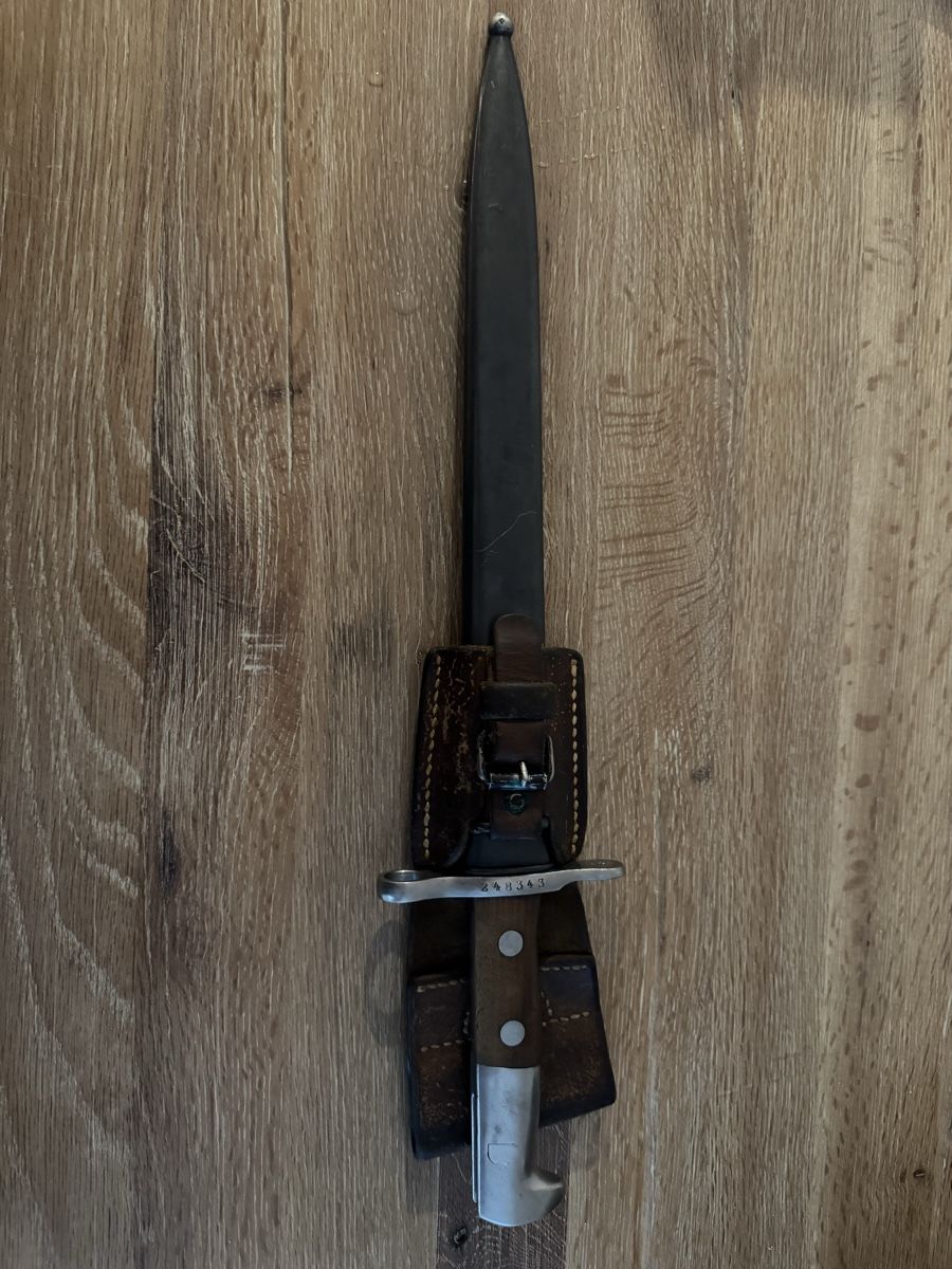 Schweizer Armee Armi bianche: Schweizer Bajonett Modell 1918 Elsener Schwyz – Usato da Winterthur venduto da ise_7zrr