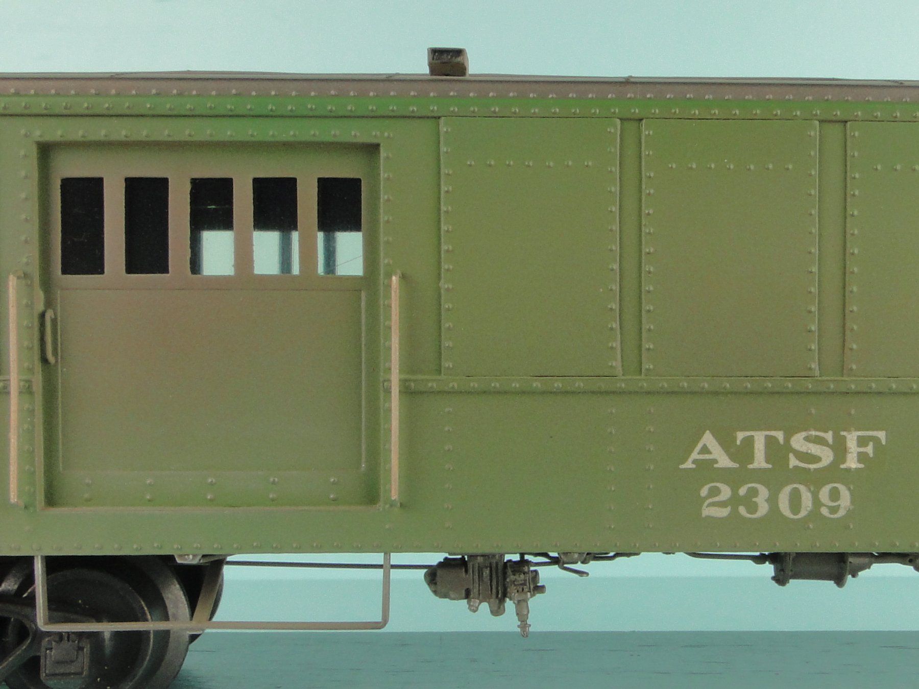 Modellini di ferrovie: Ajin Spur 0 A.T.S.F Mannschaftswagen – Usato da Bülach venduto da cann11 4