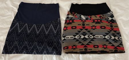 Lot de 2 jupes de grossesse, taille S