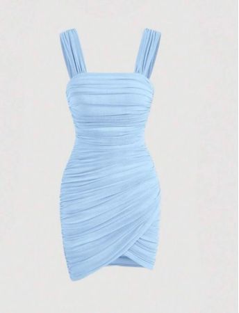 Sommerkleid in blau, Grösse XS