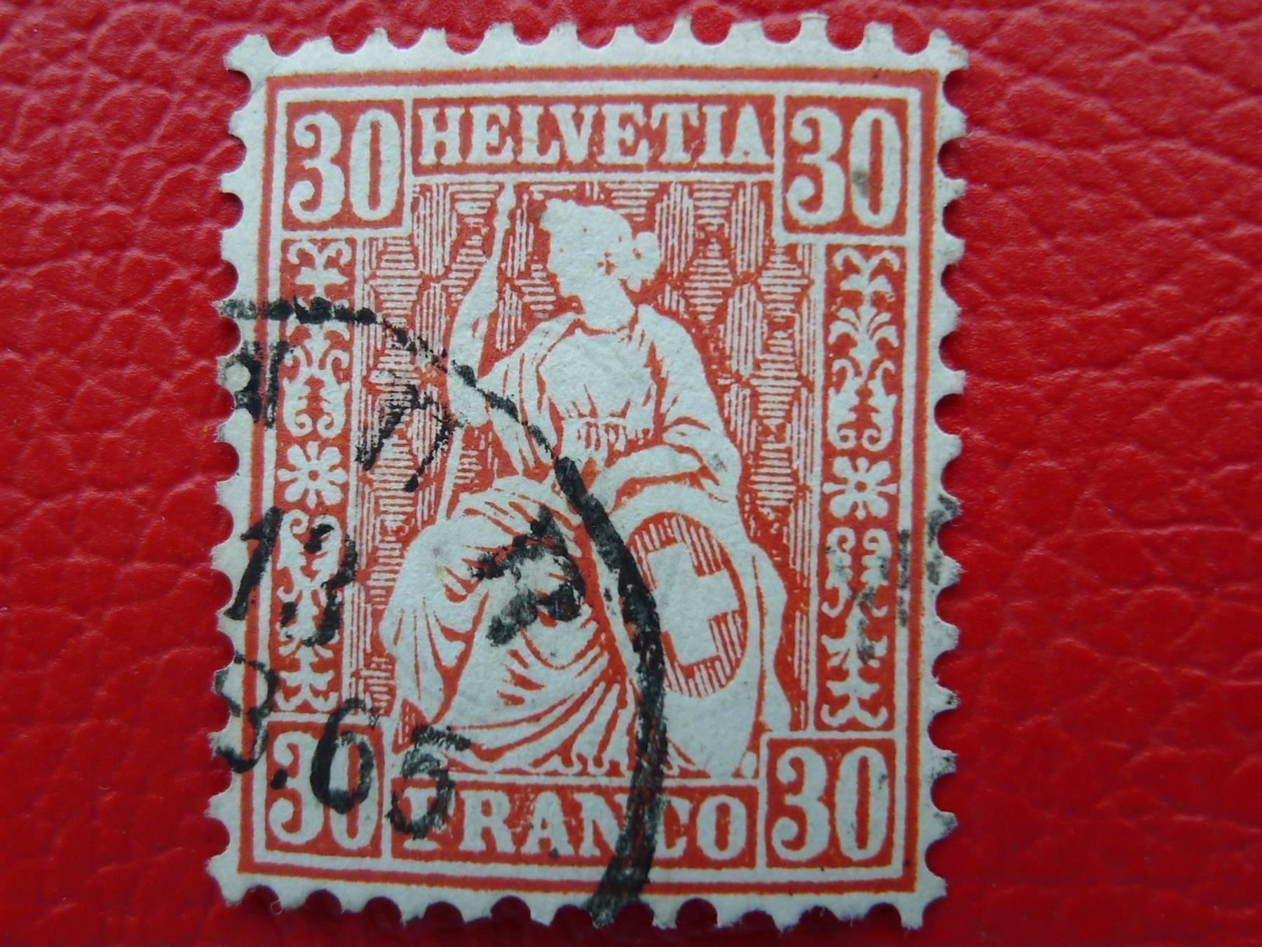 Tous les timbres: 1865: Nr.33, fehlerfrei von CHUR, Kat: 60.-+ – D'occasion à Sursee par Luzernerraute