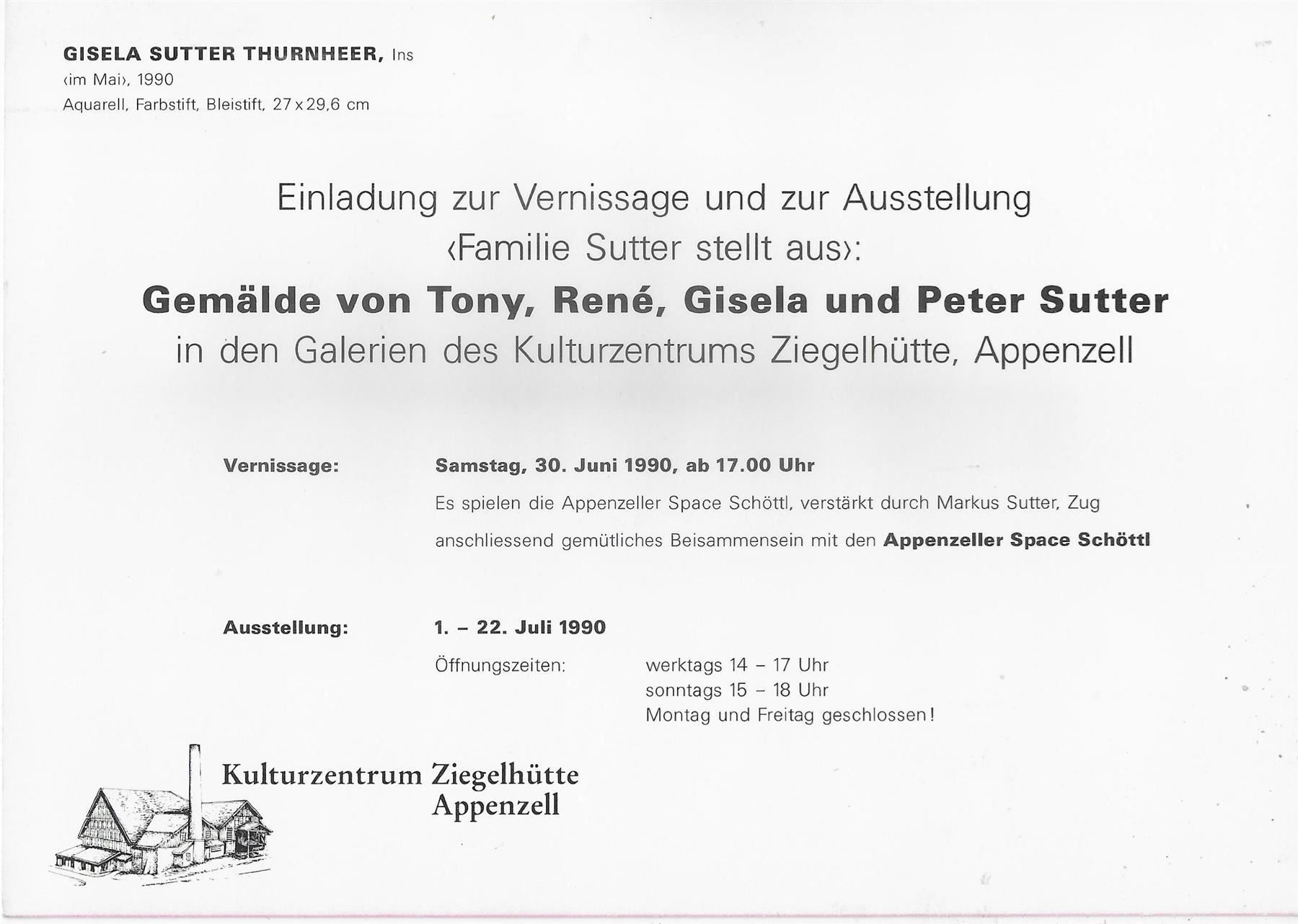 Cartoline postali: Gisela Sutter Thurnheer "im Mai, 1990" – Usato da Ettingen venduto da Kartenplanet 1