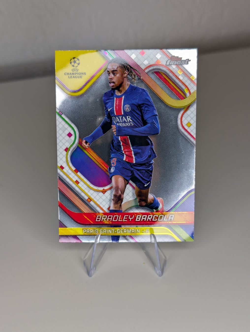 Topps Carte collezionabili: Bradley Barcola PSG Topps Finest – Nuovo (secondo la descrizione) da Hunzenschwil venduto da BRPCards