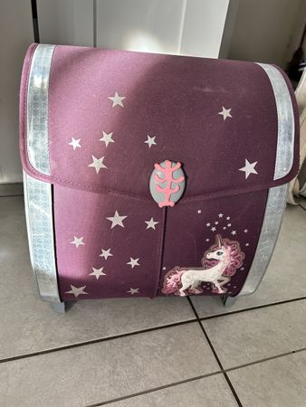 Gut erhaltener Schulranzen mit Einhorn Motiv für kleine Prin