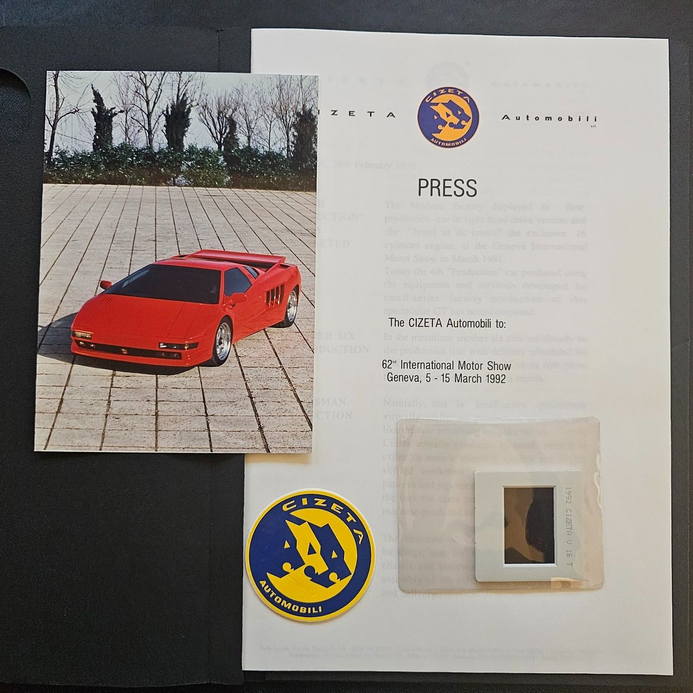 Dokumente: Cizeta Pressemappe 1992 – Gebraucht aus Stein AG von Zantico