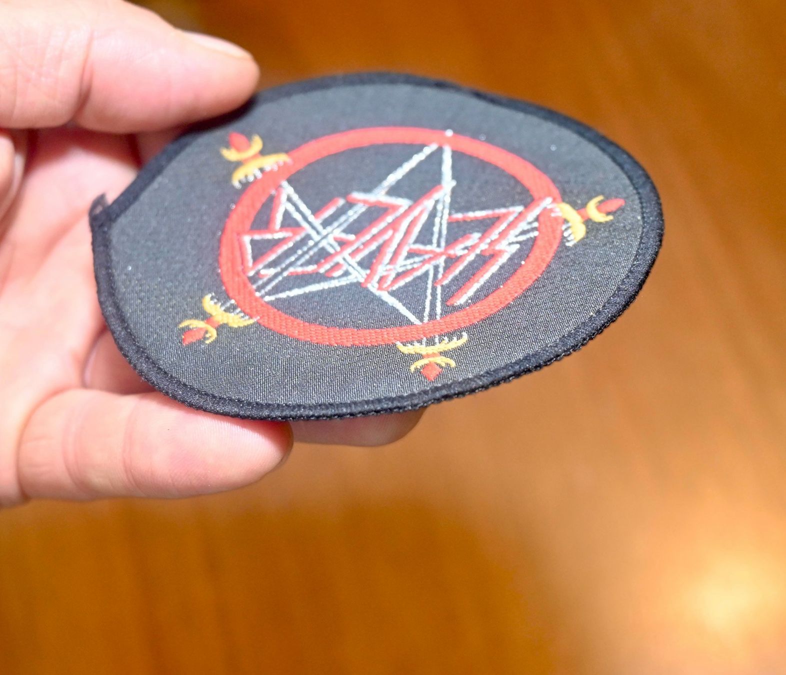 Placchette & Badge: VINTAGE Slayer - Pentagramm Logo  PATCH – Usato da Pfaffhausen venduto da mono_rec 5