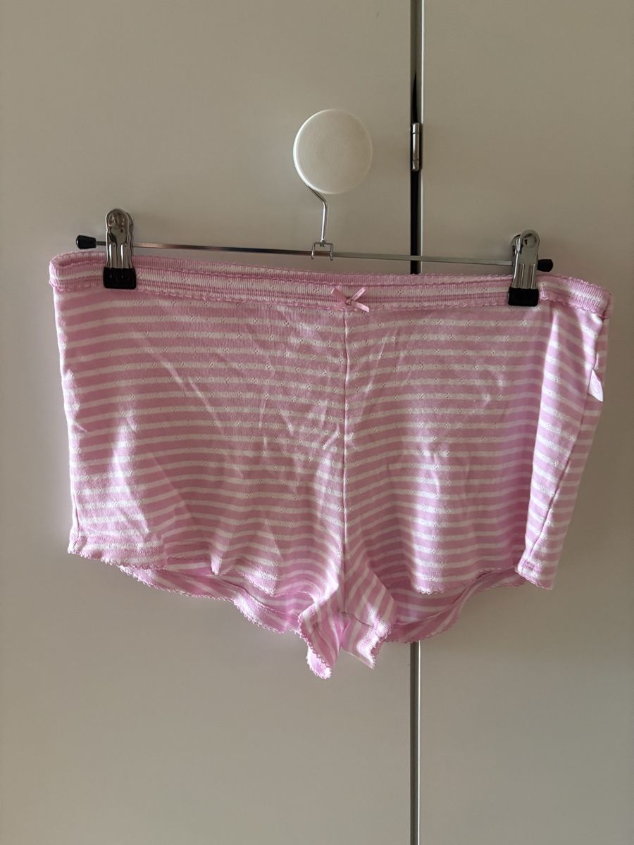 Negligees & Pigiami: Ensemble short et top rayé rose blanc taille S – Nuovo (secondo la descrizione) da Pully venduto da kaba07 2