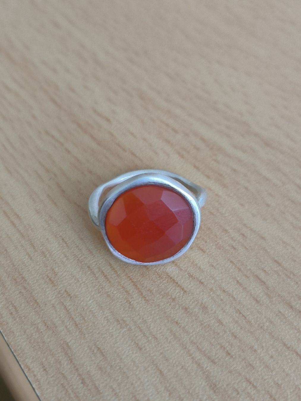 Anelli: Vintage Silberring mit Karneol Stein, Grösse 11 – Usato da Aesch BL venduto da Machsbesser 3