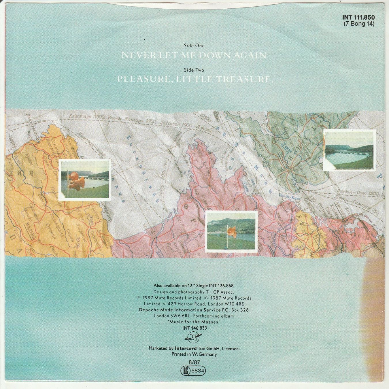 Schallplatten: Depeche Mode - Never let me down again 7" Vinyl 1987 – Gebraucht aus Tübach von JamesStone 1