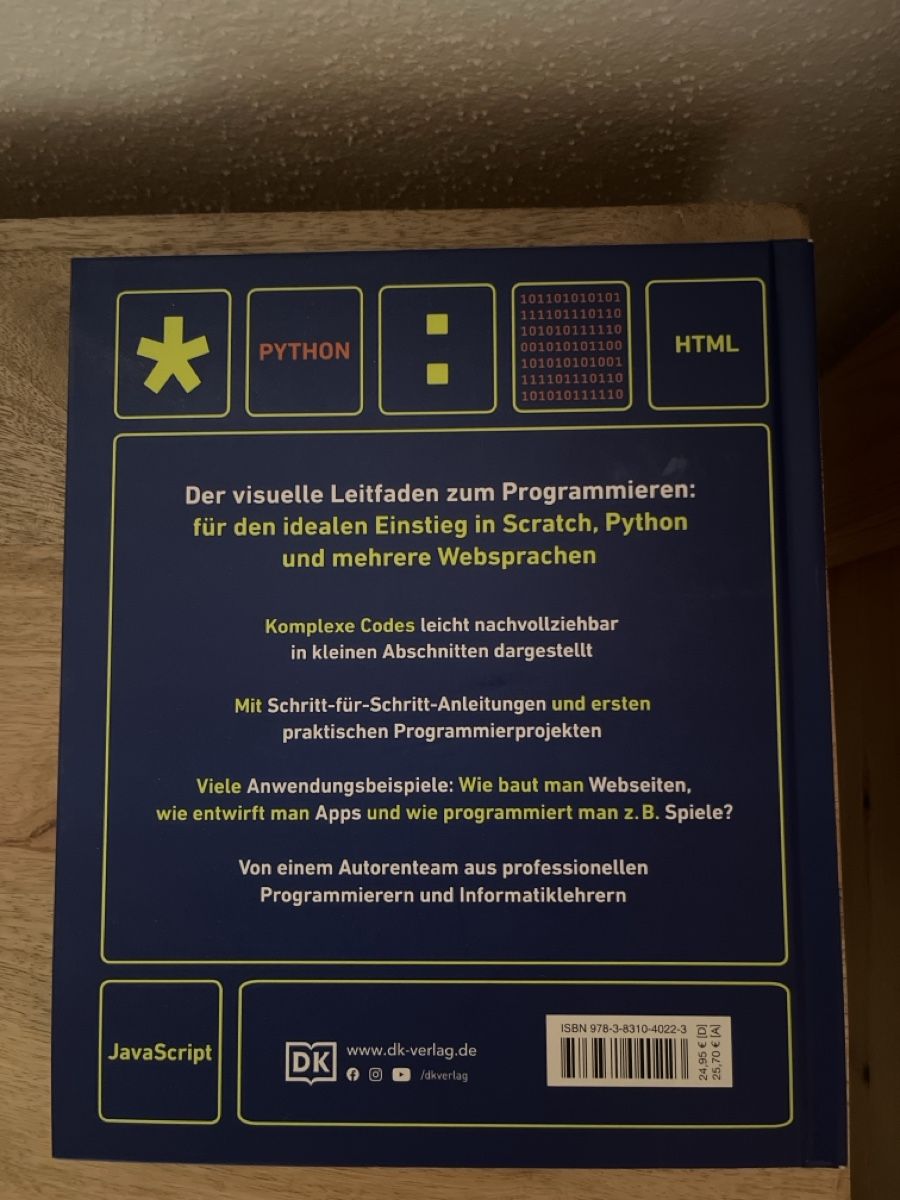 Bücher: DK, Buch: Programmieren ganz einfach – Gebraucht aus Neunkirch von manmanman123 1