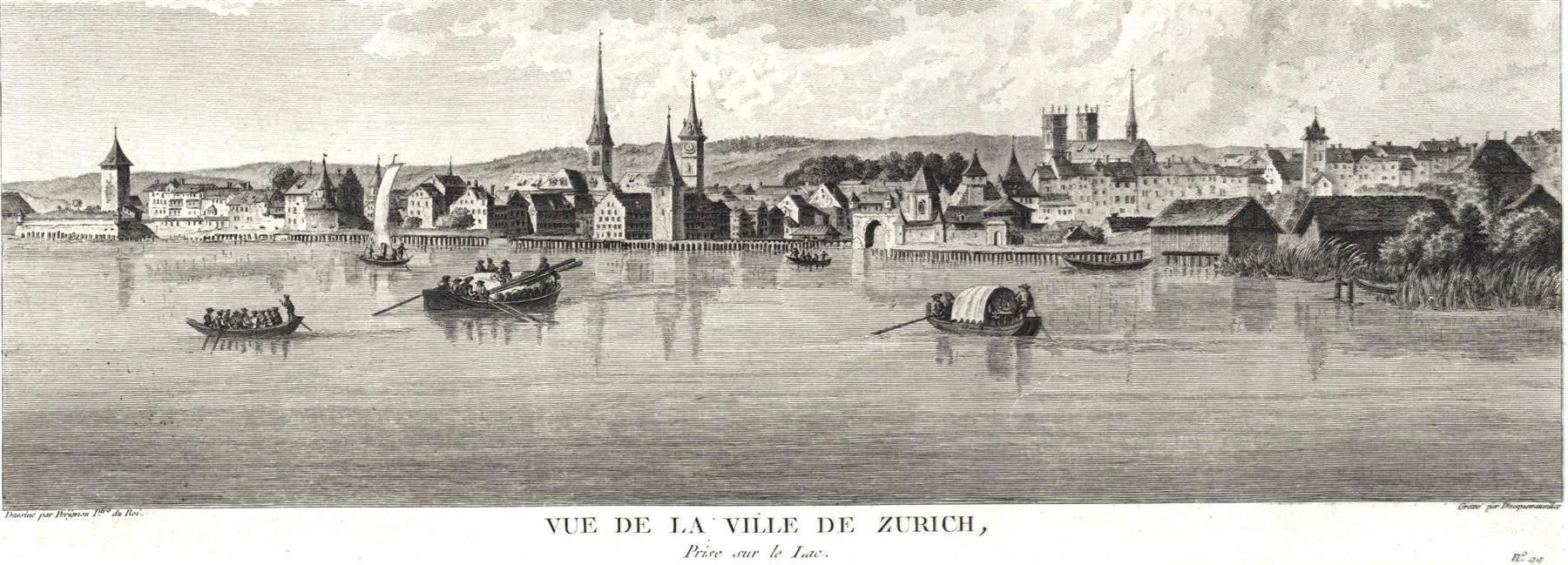 Stiche: Zürich Originalkupferstich 1780 – Gebraucht aus Rafz von Helvet32 1