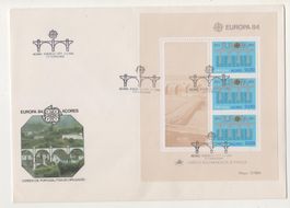 Portugal Azoren 1984 Europa-Cept Block Nr. 5  FDC