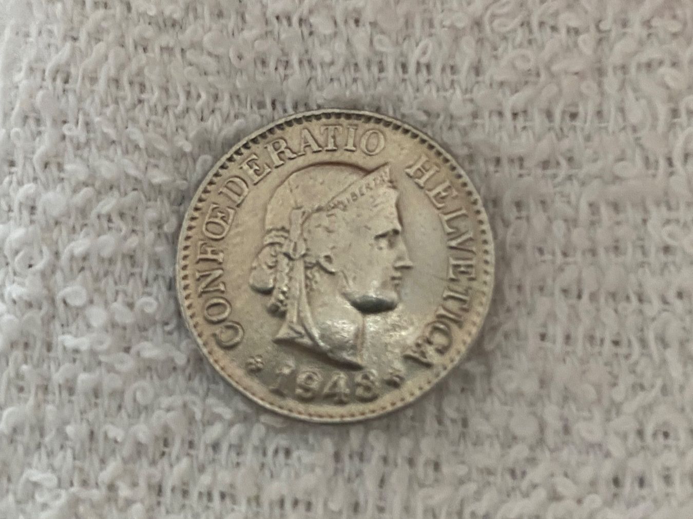 Tutti le monete: 10 centimes/rappen 1948 – Usato da Nyon venduto da Ilmi09
