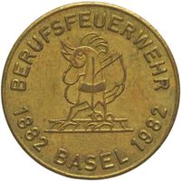 Schweiz Jeton / Baseler Feuerwehr 1982