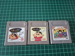 3 Nintendo Game Boy Games Crayon Shin-chan Set Japan